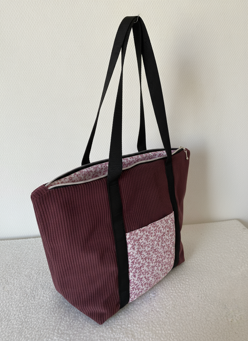 Cabas avec fermeture