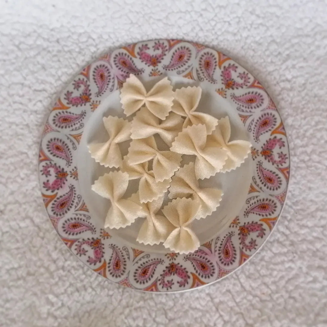 Raviolis ou farfalles en feutrine