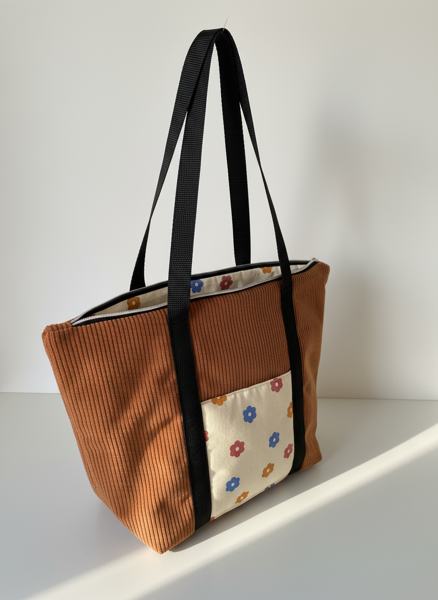 Cabas avec fermeture